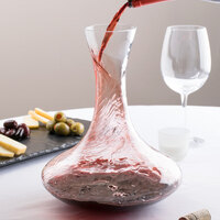 Acopa 76 oz. Flat Top Glass Wine Decanter