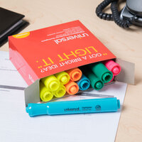 Universal UNV08867 Chisel Tip Desk Style Highlighter, Fluorescent Color Assortment