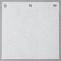 Choice Premium 2-Ply 5 3/16 inch Square Patty Paper with Holes - 500/Box