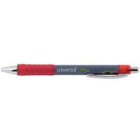 Universal UNV39722 Red Medium Point 0.7mm Retractable Rollerball Gel Pen - 12/Pack