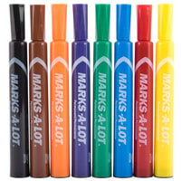 Avery® 24800 Marks-A-Lot Large Chisel Tip Desk Style Permanent Marker, Color Assortment - 12/Box
