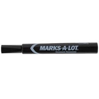 Avery 8888 Marks-A-Lot Large Black Chisel Tip Desk Style Permanent Marker - 12/Pack