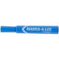 Avery® 7886 Marks-A-Lot Regular Blue Chisel Tip Desk Style Permanent Marker - 12/Pack