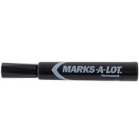 Avery 7888 Marks-A-Lot Regular Black Chisel Tip Desk Style Permanent Marker - 12/Pack