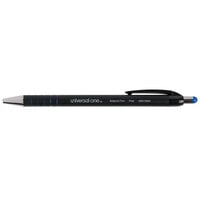 Universal One UNV15521 Comfort Grip Blue Fine Point 0.7mm Retractable Ballpoint Pen   - 12/Pack
