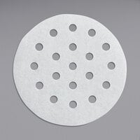 Choice 4 inch Perforated Round Patty Paper - 500/Pack