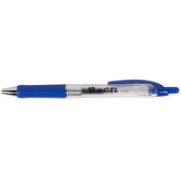Avery® 49986 eGEL Blue Medium Point (0.7mm) Retractable Rollerball Gel Pen - 12/Pack