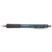 Universal UNV39720 Black Medium Point 0.7mm Retractable Rollerball Gel Pen - 12/Pack