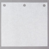 Choice 5 3/16 inch Square Patty Paper with Holes - 834/Box
