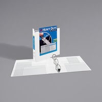 Avery® 1319 White Heavy-Duty View Binder with 1 1/2 inch Locking One Touch EZD Rings and Extra-Wide Covers