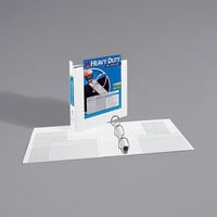 Avery® 1319 White Heavy-Duty View Binder with 1 1/2" Locking One Touch EZD Rings and Extra-Wide Covers