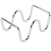 Choice Stainless Steel Wire Taco Holder with 1 or 2 Compartments - 3 5/8 inch x 2 1/4 inch x 1 1/2 inch