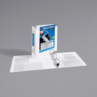 Avery® 1320 White Heavy-Duty View Binder with 2 inch Locking One Touch EZD Rings and Extra-Wide Covers