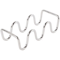 Choice Stainless Steel Wire Taco Holder with 2 or 3 Compartments - 5 5/8 inch x 2 1/4 inch x 1 1/2 inch