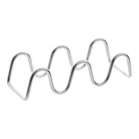 Choice Stainless Steel Wire Taco Holder with 2 or 3 Compartments - 5 5/8" x 2 1/4" x 1 1/2"