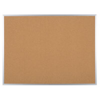 Universal UNV43614 36 inch x 48 inch Natural Cork Board with Aluminum Frame