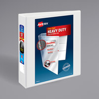 Avery® 5504 White Heavy-Duty Non-Stick View Binder with 2" Slant Rings