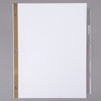 Avery® 11122 Big Tab White Paper 5-Tab Clear Insertable Dividers