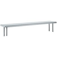 Advance Tabco OTS-12-36 12" x 36" Table Mounted Single Deck Stainless Steel Shelving Unit