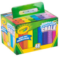Crayola 512048 48 Assorted Bright Colors Washable Sidewalk Chalk
