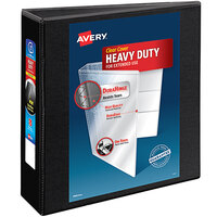 Avery 5600 Black Heavy-Duty Non-Stick View Binder with 3 inch Slant Rings