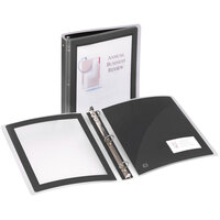 Avery 17686 Black Flexi-View Binder with 1 inch Round Rings