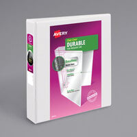 Avery® 17022 White Durable View Binder with 1 1/2 inch Slant Rings