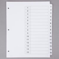 Avery 11142 Ready Index 15-Tab White Table of Contents Dividers