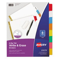 Avery® 23079 Big Tab Write & Erase 8-Tab Multi-Color Dividers