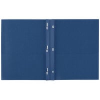 Avery® 47975 Letter Size 2-Pocket Paper Folder with Prong Fasteners, Dark Blue - 25/Box