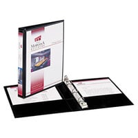 Avery 27725 Black Mini Durable View Binder with 1/2 inch Round Rings