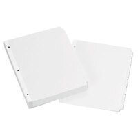 Avery 11507 Write-On 8-Tab White Paper Divider Set - 24/Box