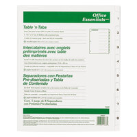 Avery Office Essentials 11668 Table 'n Tabs White 8-Tab Dividers