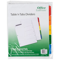 Avery® Office Essentials 11667 Table 'n Tabs Multi-Color 5-Tab Dividers