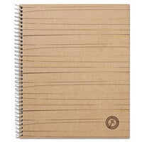 Universal UNV66208 11 inch x 8 1/2 inch Natural 1 Subject Sugarcane Based College Ruled Notebook - 100 Sheets