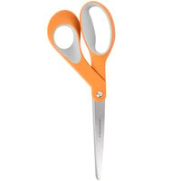 Fiskars 01009881 8 inch Orange / Gray Softgrip Handle Office Scissors