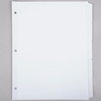 Universal UNV20815 White 5-Tab Write-On/Erasable Dividers