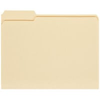 Universal UNV12121 Letter Size File Folder - Standard Height with 1/3 Cut Left Tab, Manila - 100/Box