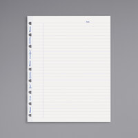 Blueline AFR9050R 9 1/4" x 7 1/4" White Pack of MiracleBind College Ruled Paper Refill Sheet - 50 Sheets