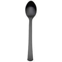 Fineline Tiny Temptations 6501-BK 4 inch Tiny Tasters Black Plastic Tasting Spoon - 960/Case