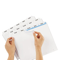 Avery® 11436 Index Maker 5-Tab White Divider Set with Clear Label Strip - 5/Pack