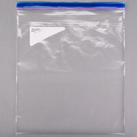 Ziploc® 682254 13 inch x 15 5/8 inch Two Gallon Freezer Bag with Double Zipper and Write-On Label - 100/Case