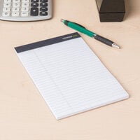 Universal UNV57300 5 inch x 8 inch Legal Rule White Premium Writing Pad - 12/Pack