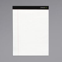 Universal UNV30730 8 1/2 inch x 11 3/4 inch Legal Rule White Premium Writing Pad - 12/Pack