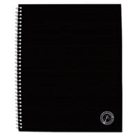 Universal One UNV66206 11 inch x 8 1/2 inch Black 1 Subject Sugarcane Based College Ruled Notebook - 100 Sheets