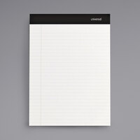 Universal UNV60630 8 1/2 inch x 11 3/4 inch Legal Rule White Sugarcane Based Writing Pad - 2/Pack