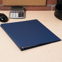 Universal UNV30402 Royal Blue Economy Non-Stick Non-View Binder with 1/2 inch Round Rings