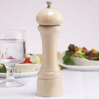 Chef Specialties 08250 Professional Series 8 inch Customizable Windsor Natural Maple Pepper Mill