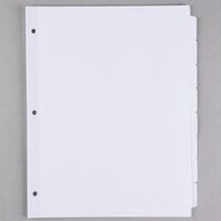 Universal UNV20845 White 8-Tab Divider Set   - 24/Box