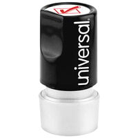 Universal UNV10075 3/4 inch Round Red Pre-Inked Checkmark Stamp